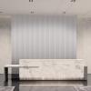 imageArt3d 8Pack 96 x 6in WPC Acoustic Slat Wall Panel for Modern Interior Decor TV Background Living Room Grey OakMatte White