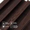 imageArt3d 8Pack 96 x 6in WPC Acoustic Slat Wall Panel for Modern Interior Decor TV Background Living Room Grey OakWalnut