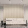 imageArt3d 8Pack 96 x 6in WPC Acoustic Slat Wall Panel for Modern Interior Decor TV Background Living Room Grey OakWhite Ash