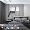 imageArt3d 8Pack 96 x 6in WPC Acoustic Slat Wall Panel for Modern Interior Decor TV Background Living Room Matte WhiteMatte White