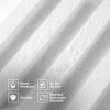 imageArt3d 8Pack 96 x 6in WPC Acoustic Slat Wall Panel for Modern Interior Decor TV Background Living Room Matte WhiteMatte White