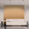imageArt3d 8Pack 96 x 6in WPC Acoustic Slat Wall Panel for Modern Interior Decor TV Background Living Room OakOak