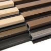 imageArt3d 8Pack WPC Wood Slat Wall Panel for Interior Dcor 3D Wood Fluted Acoustic Wall Paneling for Living Room Bedroom Home ampamp Office Accent Decor  96 x 6 Inch WalnutSample