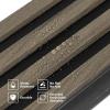 imageArt3d 8Pack WPC Wood Slat Wall Panel for Interior Dcor 3D Wood Fluted Acoustic Wall Paneling for Living Room Bedroom Home ampamp Office Accent Decor  96 x 6 Inch WalnutEbony