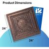 imageArt3d Drop Ceiling Tiles 24x24 Inch 12Pack 48 Sqft  Glue Up PVC Ceiling Tiles 2x2 Ft Decorative Ceiling Panels for Kitchen Living Room Office and Home WhiteCopper