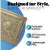imageArt3d Drop Ceiling Tiles 24x24 Inch 12Pack 48 Sqft  Glue Up PVC Ceiling Tiles 2x2 Ft Decorative Ceiling Panels for Kitchen Living Room Office and Home WhiteGold