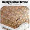 imageArt3d Drop Ceiling Tiles 24x24 Inch 12Pack 48 Sqft  Glue Up PVC Ceiling Tiles 2x2 Ft Decorative Ceiling Panels for Kitchen Living Room Office and Home WhiteClassic Bronze