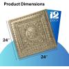 imageArt3d Drop Ceiling Tiles 24x24 Inch 12Pack 48 Sqft  Glue Up PVC Ceiling Tiles 2x2 Ft Decorative Ceiling Panels for Kitchen Living Room Office and Home WhiteGold
