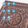 imageArt3d Drop Ceiling Tiles Glue up Ceiling Tiles 2x2 Plastic Sheet in Antique Gold 12Pack 48 SqftAntique Copper