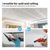 imageArt3d Drop Ceiling Tiles Glue up Ceiling Tiles 2x2 Plastic Sheet in Antique Gold 12Pack 48 SqftWhite