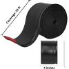 imageArt3d Flexible Wall Baseboard Molding Trim 4 Inch x 20 Feet Peel and Stick Vinyl Wall Base Trim BlackBlack