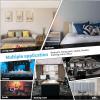 imageArt3d Peel and Stick Headboard for King Full and Queen in Velvet Smoky Gray Pack of 12 Panels Sized 984quot x 2362quot Soundproof Wall Panels 3D Upholstered Wall PanelBlack