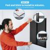 imageArt3d Peel and Stick Headboard for King Full and Queen in Velvet Smoky Gray Pack of 12 Panels Sized 984quot x 2362quot Soundproof Wall Panels 3D Upholstered Wall PanelBlack
