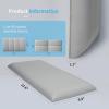 imageArt3d Peel and Stick Headboard for King Full and Queen in Velvet Smoky Gray Pack of 12 Panels Sized 984quot x 2362quot Soundproof Wall Panels 3D Upholstered Wall PanelGray
