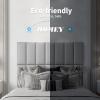 imageArt3d Peel and Stick Headboard for King Full and Queen in Velvet Smoky Gray Pack of 12 Panels Sized 984quot x 2362quot Soundproof Wall Panels 3D Upholstered Wall PanelGray