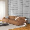 imageArt3d Peel and Stick Headboard for King Full and Queen in Velvet Smoky Gray Pack of 12 Panels Sized 984quot x 2362quot Soundproof Wall Panels 3D Upholstered Wall PanelVelvet Stone