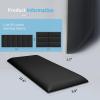 imageArt3d Peel and Stick Headboard for King Full and Queen in Velvet Smoky Gray Pack of 12 Panels Sized 984quot x 2362quot Soundproof Wall Panels 3D Upholstered Wall PanelBlack