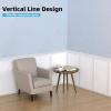 imageArt3d Premade Board and Batten Paintable Wainscoting Kit MDF Accent Wall Panel for Kitchen Bedroom Living Room Home Decor Covers 189 x 54 in Molding Trim Slat with Edge StripLog Color