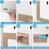 imageArt3d Premade Board and Batten Paintable Wainscoting Kit MDF Accent Wall Panel for Kitchen Bedroom Living Room Home Decor Covers 189 x 54 in Molding Trim Slat with Edge StripLog Color