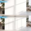 imageArt3d Premade Board and Batten Paintable Wainscoting Kit MDF Accent Wall Panel for Kitchen Bedroom Living Room Home Decor Covers 189 x 54 in Molding Trim Slat with Edge StripLog Color