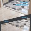 imageArt3d Self Adhesive Vinyl Floor Transition Strip Laminate Floor Strip Floor Flat Divider Strip for Joining Floor Gaps Carpet Threshold Transition Floor Tiles 10 FT 157in WhiteWashedWhitewashed