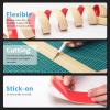 imageArt3d Self Adhesive Vinyl Floor Transition Strip Laminate Floor Strip Floor Flat Divider Strip for Joining Floor Gaps Carpet Threshold Transition Floor Tiles 10 FT 157in WhiteWashedAspen Yellow