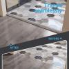 imageArt3d Self Adhesive Vinyl Floor Transition Strip Laminate Floor Strip Floor Flat Divider Strip for Joining Floor Gaps Carpet Threshold Transition Floor Tiles 10 FT 157in WhiteWashedGray