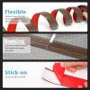 imageArt3d Self Adhesive Vinyl Floor Transition Strip Laminate Floor Strip Floor Flat Divider Strip for Joining Floor Gaps Carpet Threshold Transition Floor Tiles 10 FT 157in WhiteWashedBrown