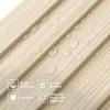 imageArt3d Slat Wall Panels WPC Soundproof 3D Wall Paneling for Interior Wall Decor TV Background 8Pack 96 x 6 in Gray OakOak