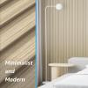 imageArt3d Slat Wall Panels WPC Soundproof 3D Wall Paneling for Interior Wall Decor TV Background 8Pack 96 x 6 in Gray OakOak