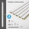 imageArt3d Slat Wall Panels WPC Soundproof 3D Wall Paneling for Interior Wall Decor TV Background 8Pack 96 x 6 in Gray OakOffWhite