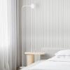 imageArt3d Slat Wall Panels WPC Soundproof 3D Wall Paneling for Interior Wall Decor TV Background 8Pack 96 x 6 in Gray OakOffWhite