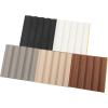 imageArt3d Slat Wall Panels WPC Soundproof 3D Wall Paneling for Interior Wall Decor TV Background 8Pack 96 x 6 in Gray OakSamples