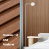 imageArt3d Slat Wall Panels WPC Soundproof 3D Wall Paneling for Interior Wall Decor TV Background 8Pack 96 x 6 in Gray OakTeak