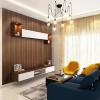 imageArt3d Slat Wall Panels WPC Soundproof 3D Wall Paneling for Interior Wall Decor TV Background 8Pack 96 x 6 in Gray OakTeak