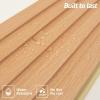 imageArt3d WPC Wainscoting Panels 16Pack 48 x 6 Inch 3D Wall Accents for Interior Wall Decor Living Room Bedroom BlackBoxwood
