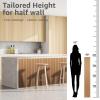 imageArt3d WPC Wainscoting Panels 16Pack 48 x 6 Inch 3D Wall Accents for Interior Wall Decor Living Room Bedroom BlackBoxwood