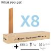 imageArt3d WPC Wainscoting Panels 16Pack 48 x 6 Inch 3D Wall Accents for Interior Wall Decor Living Room Bedroom BlackBoxwood