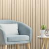 imageArt3d WPC Wainscoting Panels 16Pack 48 x 6 Inch 3D Wall Accents for Interior Wall Decor Living Room Bedroom BlackOak