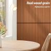 imageArt3d WPC Wainscoting Panels 16Pack 48 x 6 Inch 3D Wall Accents for Interior Wall Decor Living Room Bedroom BlackTeak