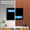 imageArt3d WPC Wainscoting Panels 16Pack 48 x 6 Inch 3D Wall Accents for Interior Wall Decor Living Room Bedroom BlackTeak