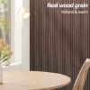 imageArt3d WPC Wainscoting Panels 16Pack 48 x 6 Inch 3D Wall Accents for Interior Wall Decor Living Room Bedroom BlackWalnut