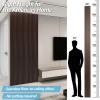 imageArt3d WPC Wainscoting Panels 16Pack 48 x 6 Inch 3D Wall Accents for Interior Wall Decor Living Room Bedroom BlackWalnut