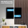 imageArt3d WPC Wainscoting Panels 16Pack 48 x 6 Inch 3D Wall Accents for Interior Wall Decor Living Room Bedroom BlackWalnut