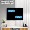 imageArt3d WPC Wainscoting Panels 16Pack 48 x 6 Inch 3D Wall Accents for Interior Wall Decor Living Room Bedroom BlackWhite