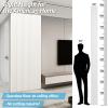 imageArt3d WPC Wainscoting Panels 16Pack 48 x 6 Inch 3D Wall Accents for Interior Wall Decor Living Room Bedroom BlackWhite