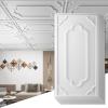 imageArt3d 12Pack Drop Ceiling Tiles 2x4 Ft Decorative PVC Ceiling Covering Panels 24x48 Inch for Basement Bathroom Kitchen Cover 96 SqFt BlackWhite