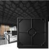 imageArt3d 12Pack Lightweight Drop Ceiling Tiles for Suspended Grid 2x2 ft Ceiling Panels in White Cover 48 SqFtBlack