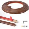 imageArt3d 20ft Outside Vinyl Corner Trim Peel and Stick for Tile and Wall Edges Furniture Decoration BlackCherry