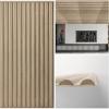 imageArt3d 2x4 ft Drop Ceiling Tiles in White 12Sheet SemiCylinder Design 3D Wall Panels for Interior Wall Decor 24x48 inchSemiCylinder Walnut